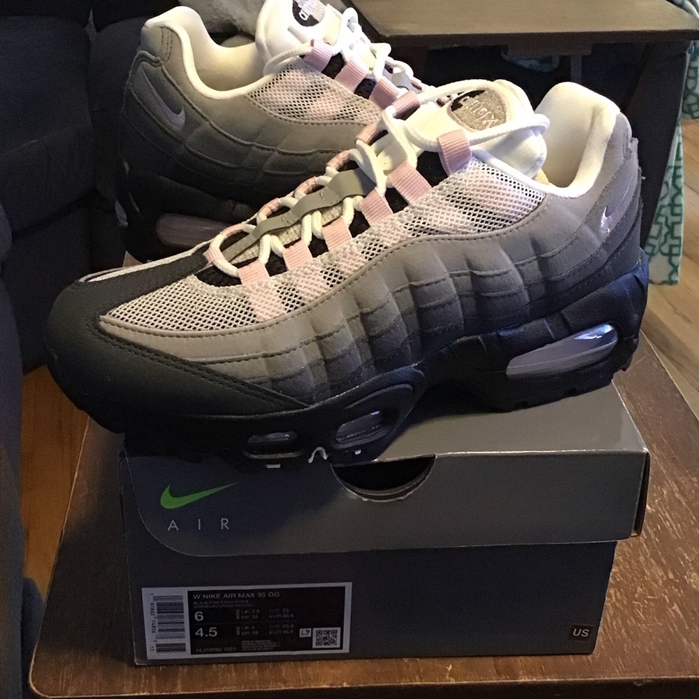 Nike Air Max 95 in Black, Gray, and Pink